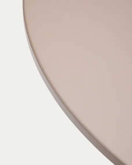 Круглый уличный стол Sedalis из стали со столешницей из серо-коричневого алюминия Ø120 см