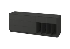 Тумба Tammi 5 ящиков 4 полки ширина 200 см (черный)