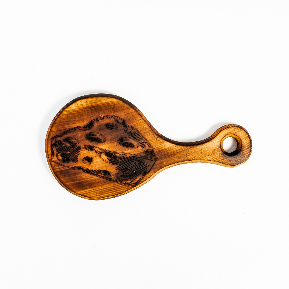 Деревянная доска для сыра из древесины кедра RD35