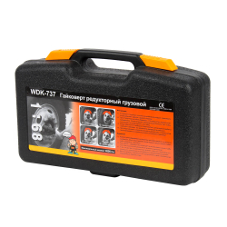 WDK-737 Гайковерт редукторный усиленный 1:68 в пластиковом кейсе, 4800 Нм