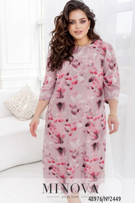 Платье 2449-фреза-сиреневый Minova Фото 2