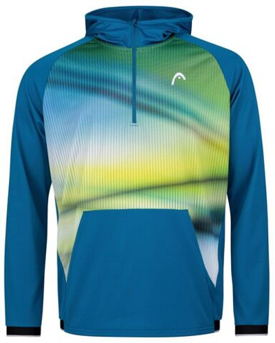 Мужская кофта теннисная Head Power Hoodie M - blue/print vision