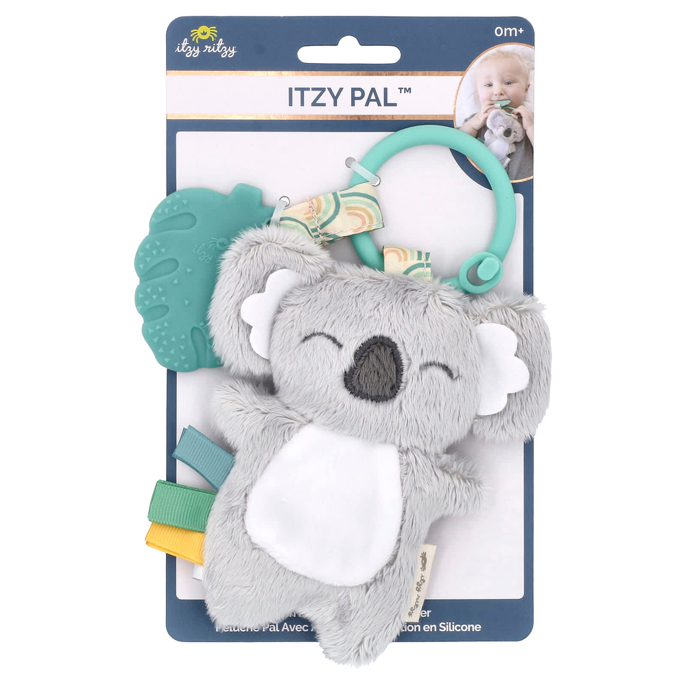 itzy ritzy, Itzy Pal ™, плюшевый с силиконовым прорезывателем, от 0 месяцев, коала, 1 прорезыватель