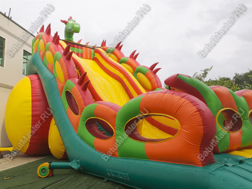 Батут-горка "Дракон 2", 15*7*11 м