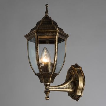 Светильник уличный настенный 1*Е27 A3151AL-1BN чёрный Pegasus Arte Lamp