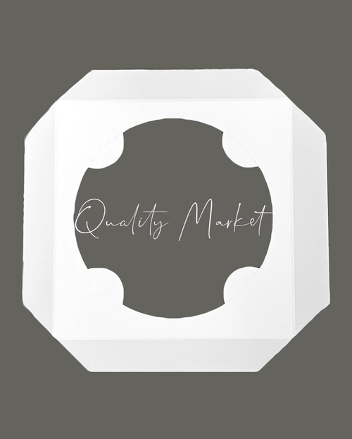 Ложемент 145*145*25 мм под кулич (белый), картон (бумага)