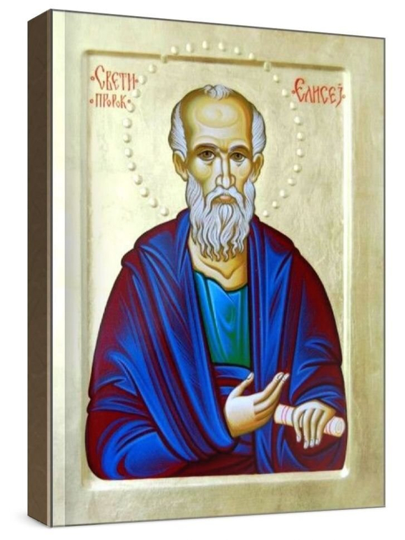 Елисей, пророк (рукописная икона)