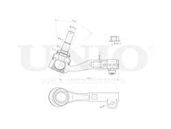 Наконечник рулевой левый UNIO SSP-10185