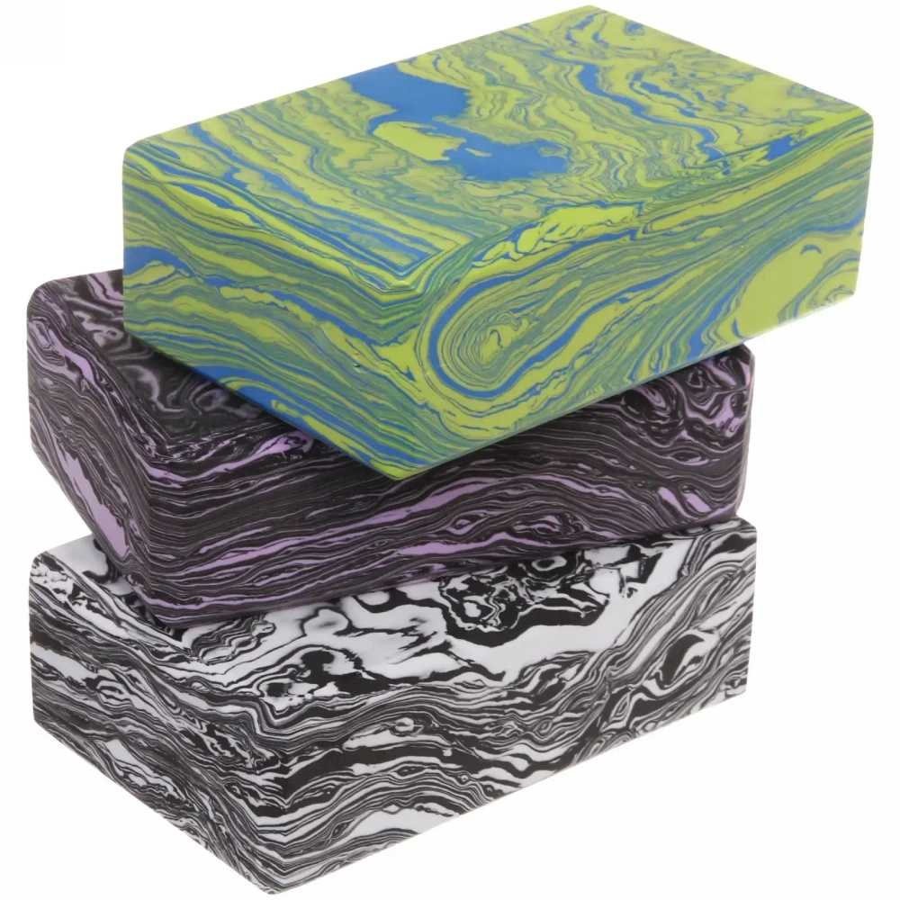 Блок для йоги «Мрамор», микс