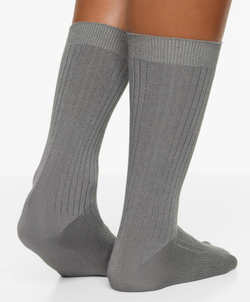 Oysho Классические носки из модала и кашемира, серый меланж