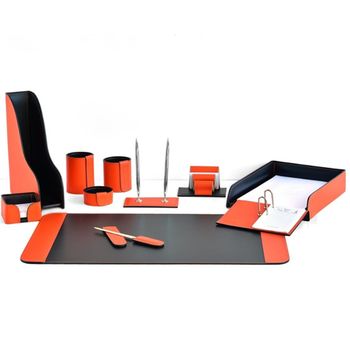 Настольный набор из кожи Cuoietto серии Business из 11 предметов (NBCOrCh11.1)