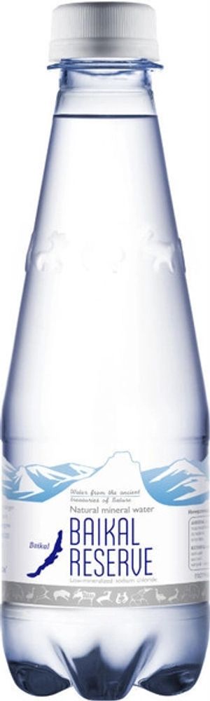 Вода природная минеральная Байкал Резерв Газированная / Baikal Reserve Sparkling 0.33 - пэт