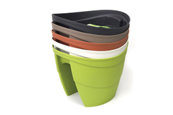 Цветочница-кашпо на перила Lilac, бежевый