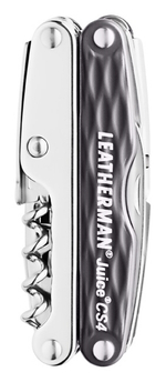 Мультитул Leatherman Juice Cs4, 15 функций, серый гранит (подарочная упаковка)