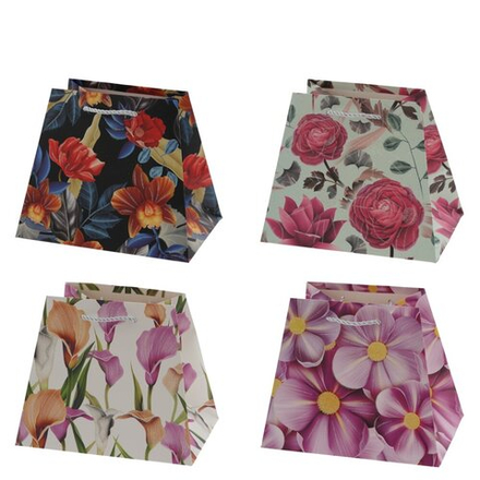 GAEM Пакет подарочный M (бумага 210г/м2, блок микс 12шт), L21 W14 H17,5 см, 4в.