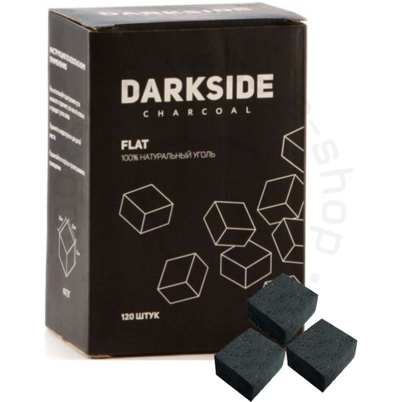 Уголь DARKSIDE, FLAT, 25x25x15, 120 куб.