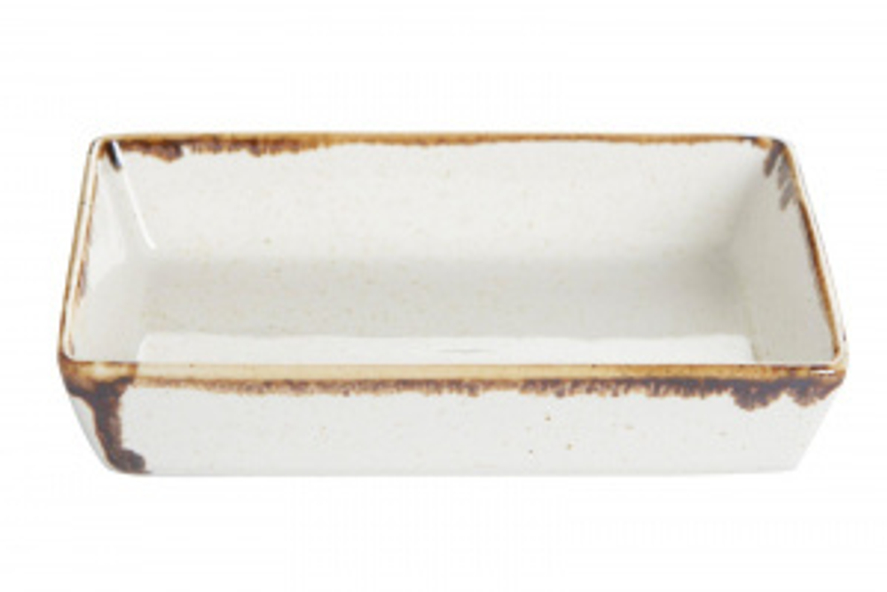 Блюдо прямоугольное 16х10 см h 4 см фарфор цвет желтый Seasons