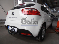 Фаркоп оцинкованный Galia K037C для Kia Rio III хетчбек/седан 2011-2017(паспорт и сертификат в комплекте)(без электрики)
