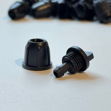 Заглушка с гайкой для микротрубки 4мм