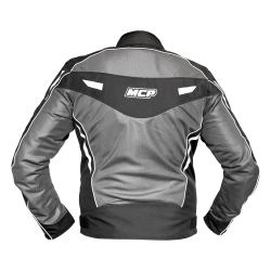 MCP Мотокуртка летняя мужская Breeze черно-серая TJ-1905