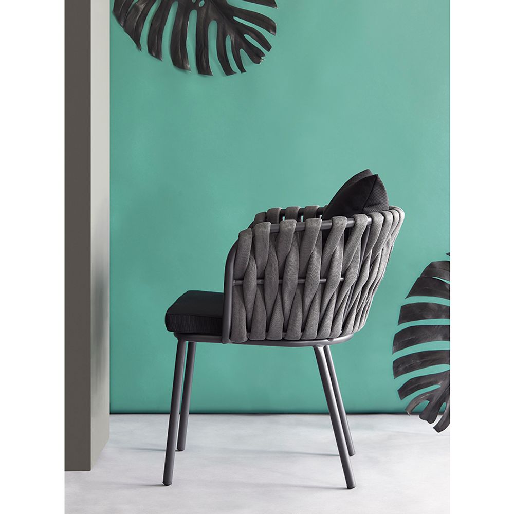 Стул Braid, серый/черный