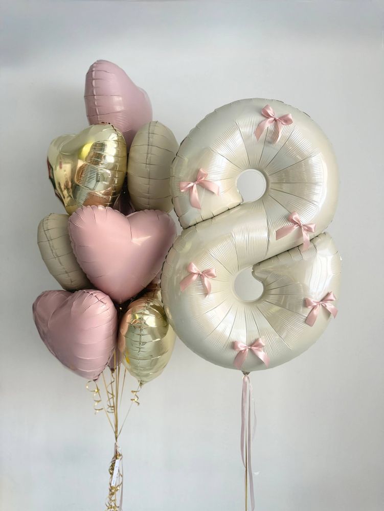 Воздушные гелиевые шарики с доставкой по Хабаровску №4860