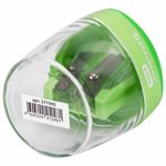 Точилка BRAUBERG KIDS "MAXI", 2 отверстия, с большим контейнером, трехгранный корпус, цвета ассорти, 271945