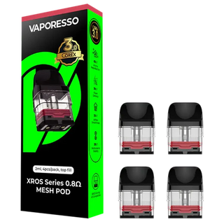 Vaporesso Corex 3.0 XROS Replacement Pods 2ml 0.8 Ohm (4pcs)