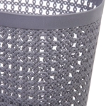Корзинка хозяйственная «ФОЛЬК», цвет пудровый серый, 33*17.5*21см (лейбл)