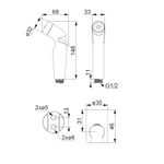 Гигиенический душ с держателем Damixa Shower program 760550100