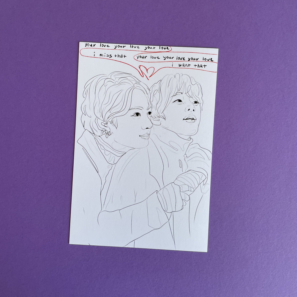 Открытка / princess_di / BTS / "your love"