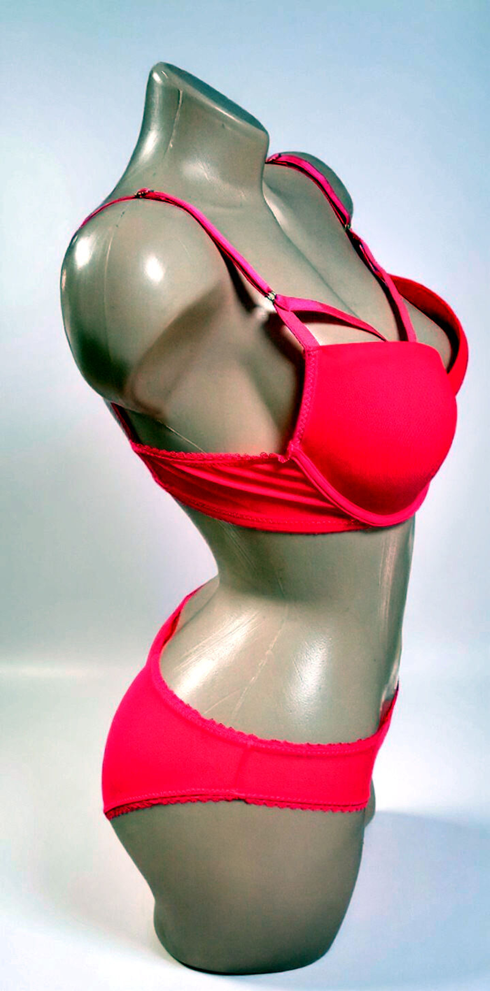 Комплект нижнего белья, пуш-ап, размер 80B, цвет розовый