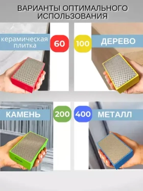 Абразивная губка алмазный брусок для шлифования 100