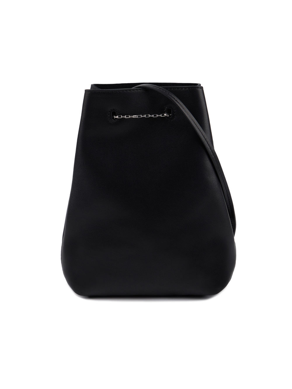 Pouch bag FLEUR black amber color