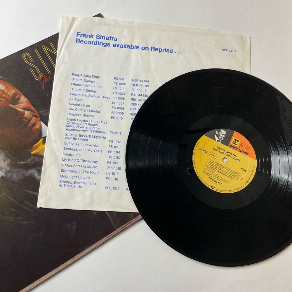 Винтажная виниловая пластинка LP Frank Sinatra She Shot Me Down (Germany 1981) (Bang Bang )