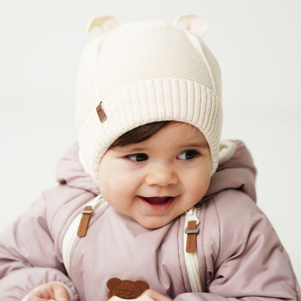 Шапка хлопковая однослойная с ушками на подкладе 