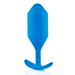Синяя пробка для ношения 14см b-Vibe Snug Plug 5 BV-013-BLU