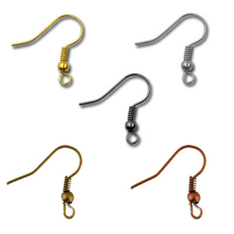 "Zlatka" Швензы для бисера DC-070/10 10 шт под золото