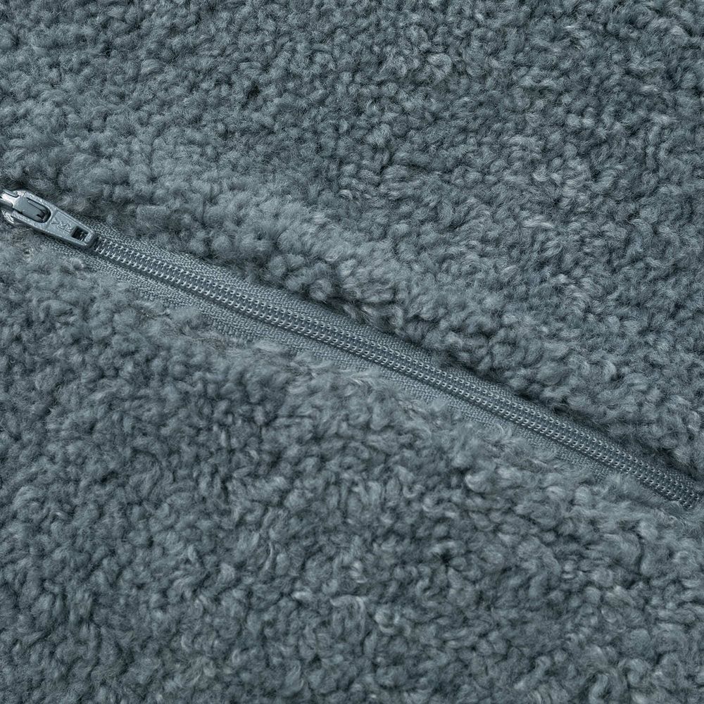 Куртка Ymkashix двухсторонняя Ride Puff бежевая / пыльно-синяя