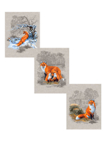 Набор кухонных полотенец, 3 шт , 45х60 см , рогожка