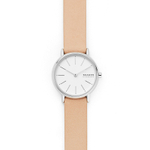 SKAGEN Wrist Watch Quartz Movement Artificial Leather Strap 30mm White Dial Women"s Watch
