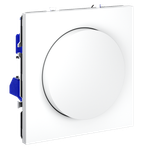 Светорегулятор встраиваемый VOLTUM S70 поворотно-нажимной 600 Вт, (белый матовый)