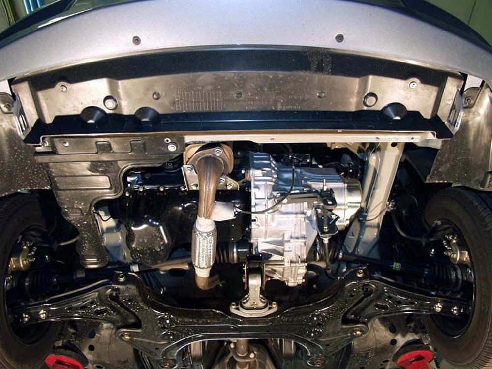 Защита картера и КПП Sheriff для Chevrolet Aveo I (T200) 2003-2006 арт.04.0571