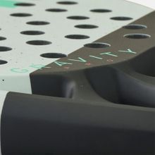 Ракетка для падела HEAD Gravity Pro, 224004, для продвинутых игроков, карбон, бело-серо-бирюзовый