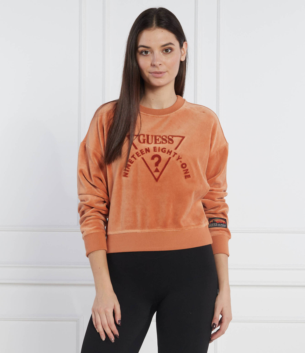 Худи logo GUESS - оранжевый(W2BQ21 KBBN0)