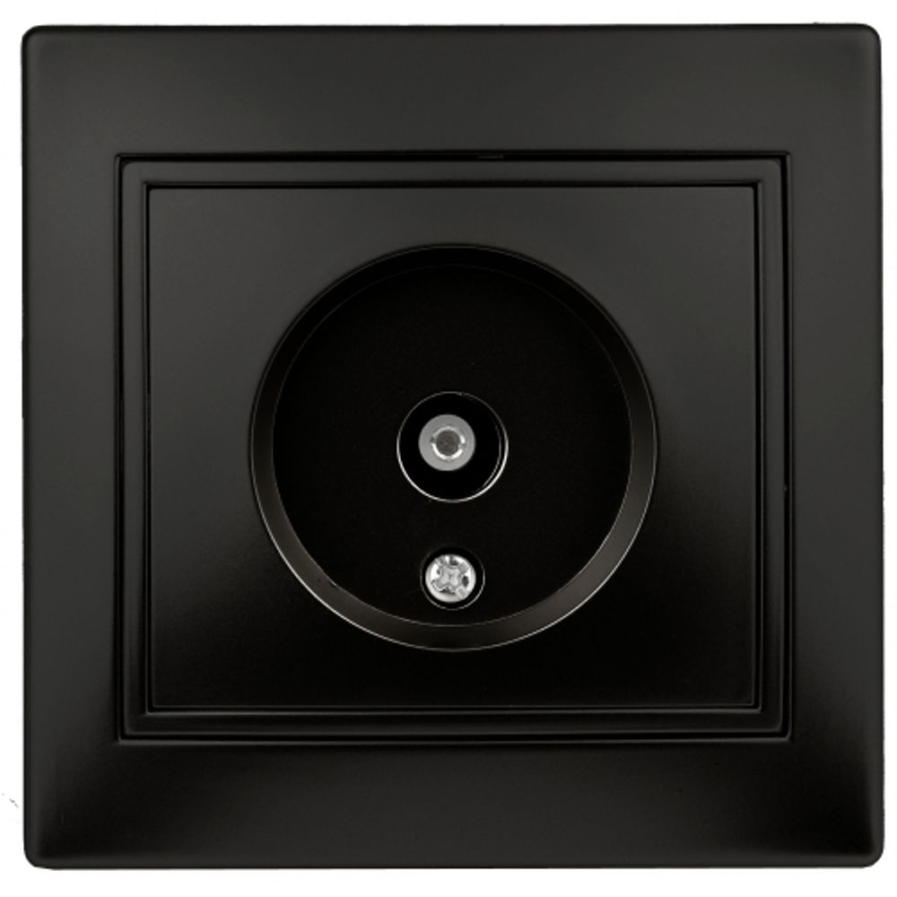 Розетка Intro Plano 1-301-05 TV одиночная, IP20, СУ, Plano, антрацит