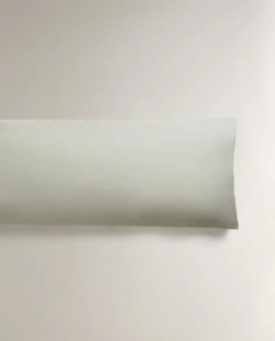 ZARA HOME (200 НИТЕЙ) НАВОЛОЧКА ИЗ ПЕРКАЛЯ, СВЕТЛО-ЗЕЛЕНЫЙ