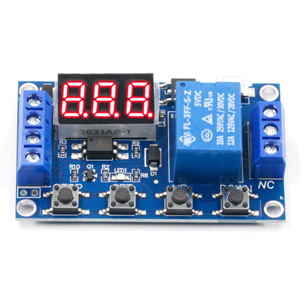 Модуль реле задержки времени с индикатором DC 6-30V Micro USB 0.1 секунд