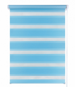 Рулонные шторы День-Ночь Небесный голубой