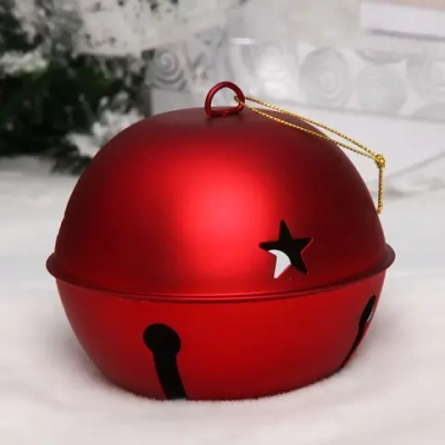 Новогодний шар «Бубенчик» 12 см, Красный